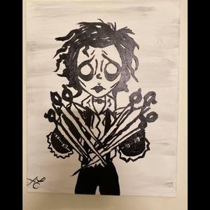 Edward Scissorhands painting